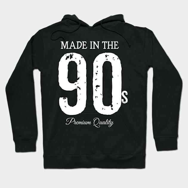 Made in the 90s. Premium Quality Hoodie by rodmendonca